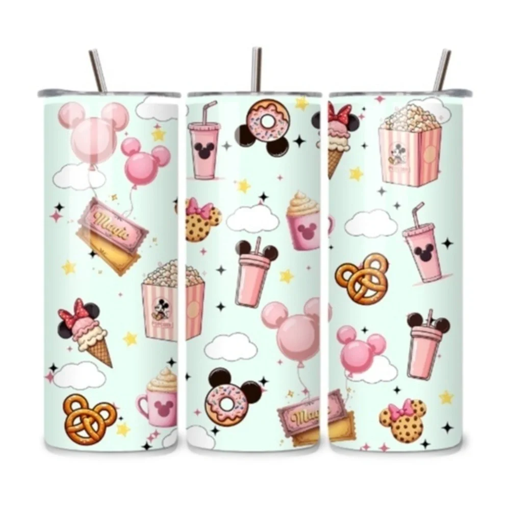 Handmade Disney Snacks 20oz Stainless Steel Tumbler